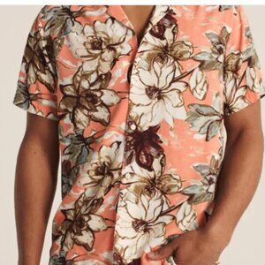 Abercrombie & Fitch Floral Button-Up Shirt XL
